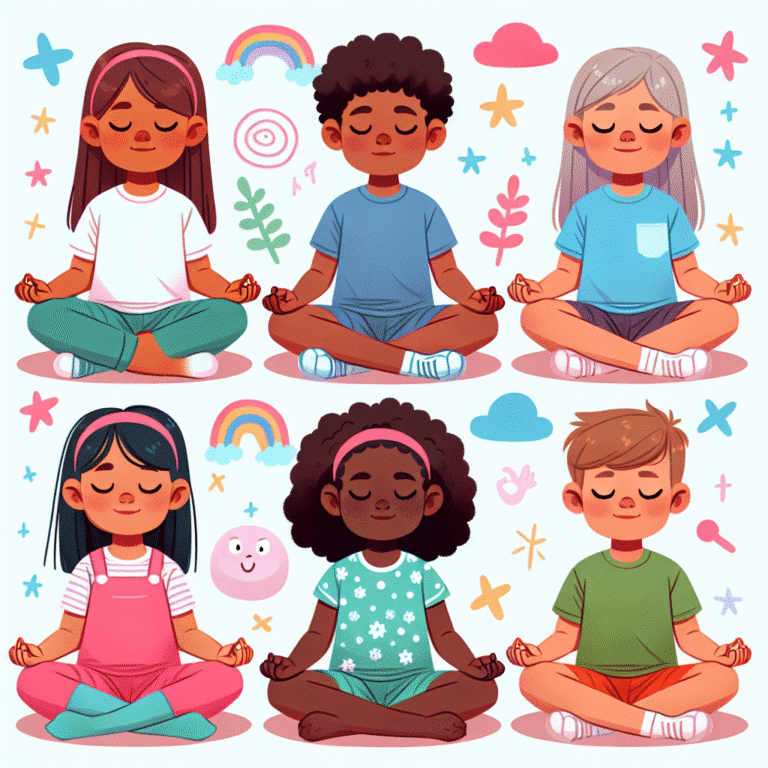 meditación guiada para niños: diversión y relajación