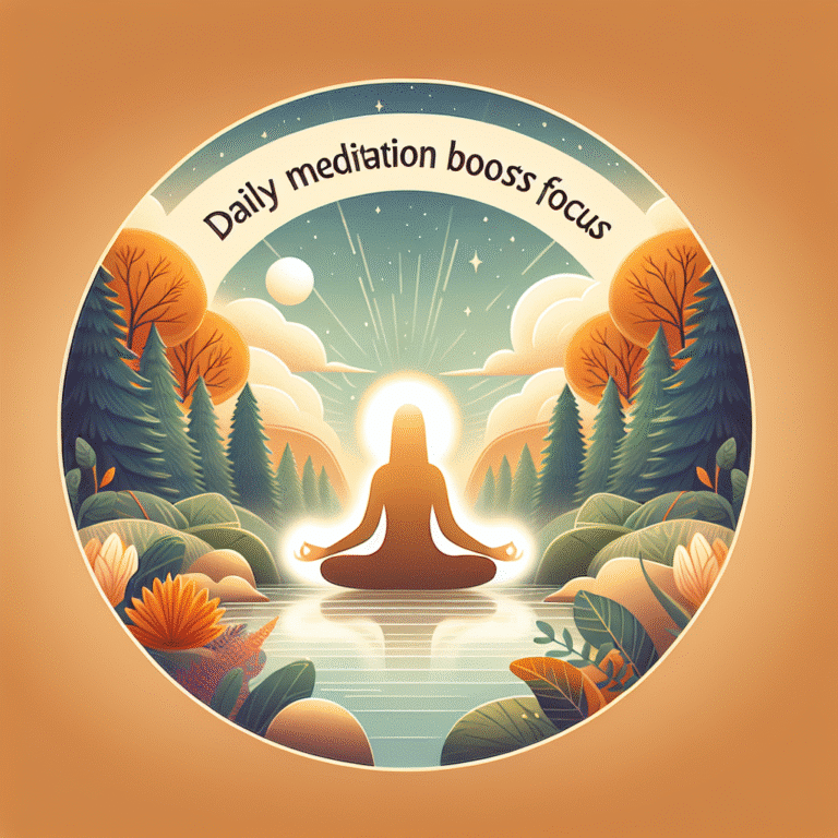 cómo la meditación diaria potencia la concentración y el enfoque